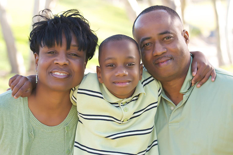 Family outside