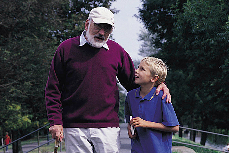 grandfather and child