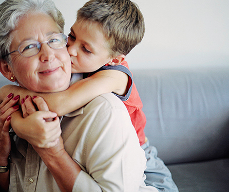 granmother and grandson