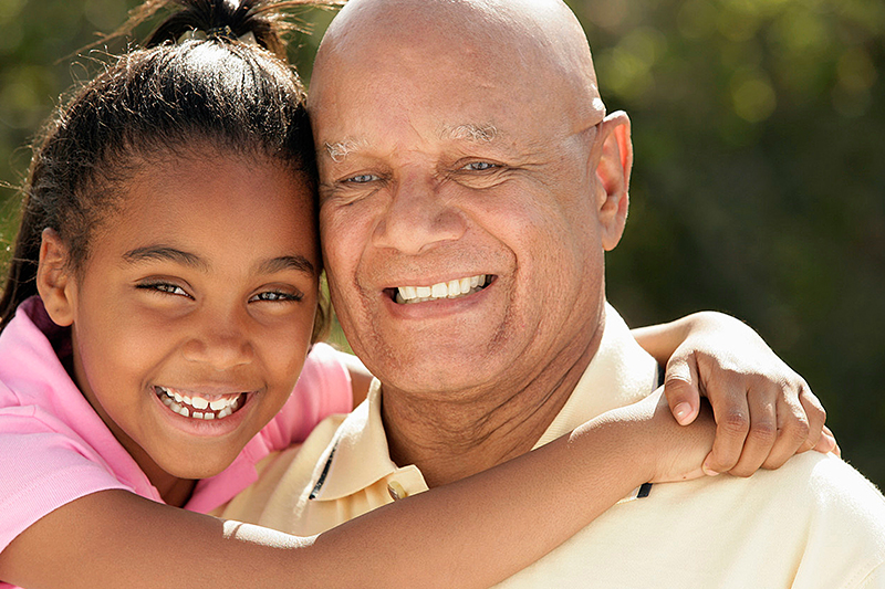 grandaughter and grandfather