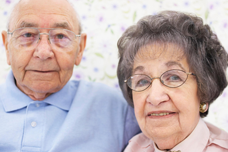 older couple at home