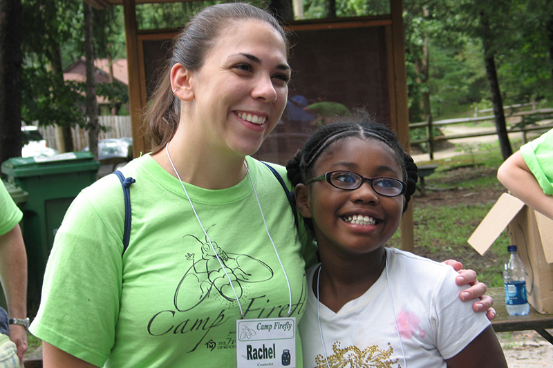 two girls from camp firefly